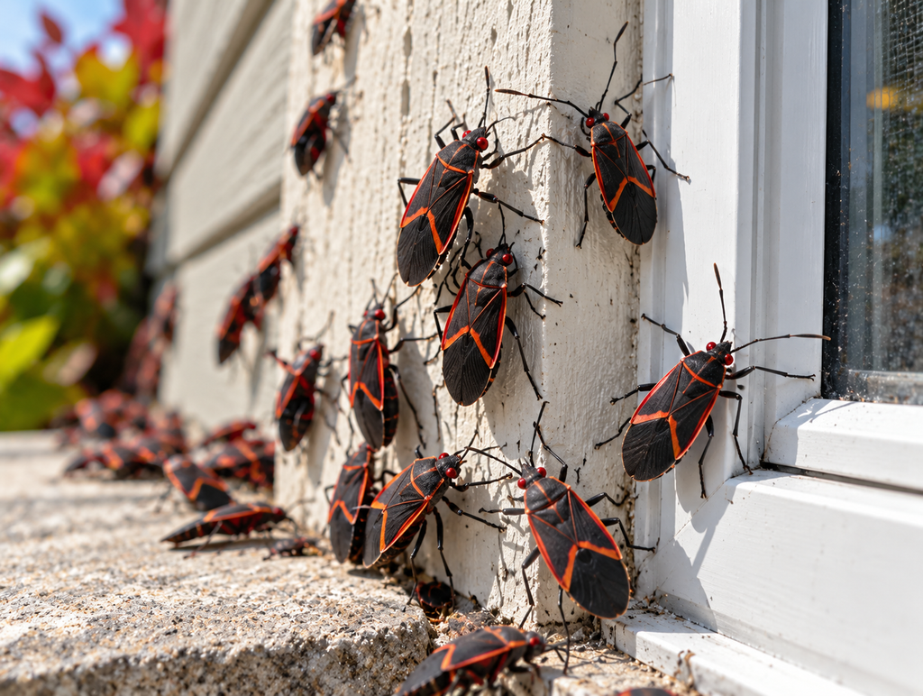 Boxelder Bug Control Calgary | Pest Pro Exterminator Boxelder bug control Calgary – boxelder bugs on house siding