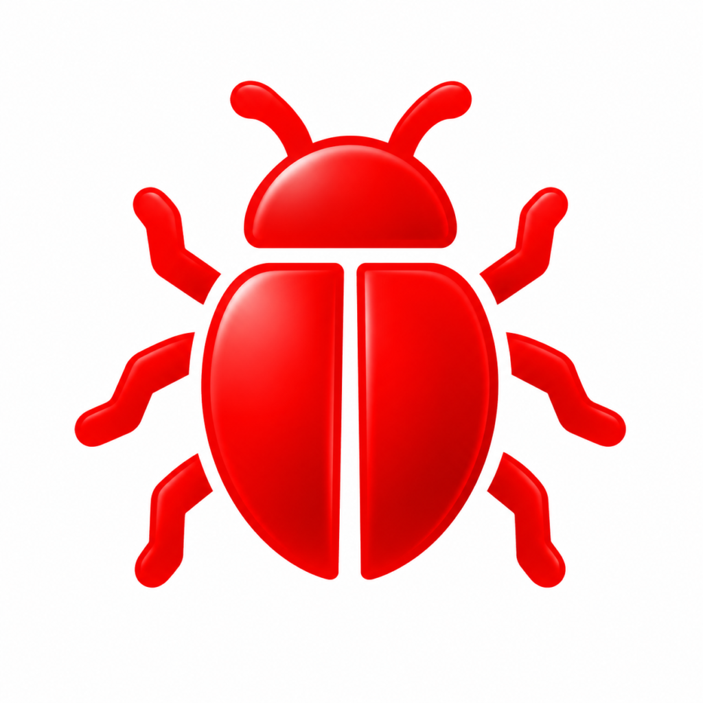 Red beetle icon representing pest control services