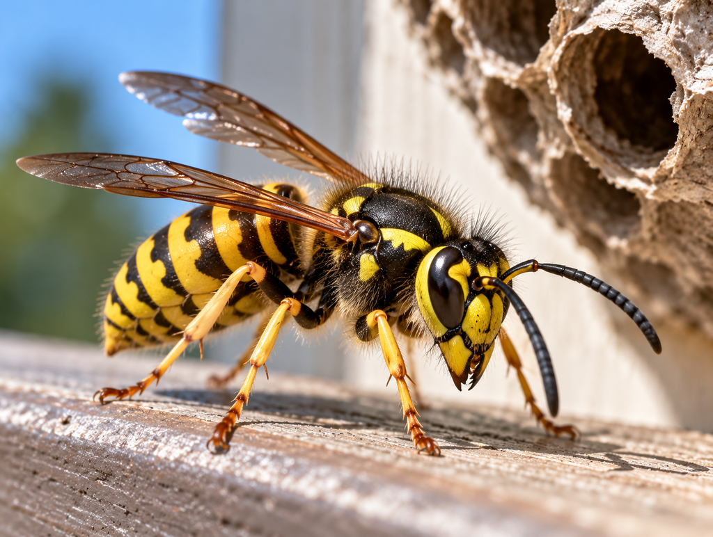Wasp Control Wasp near a nest – Calgary wasp control